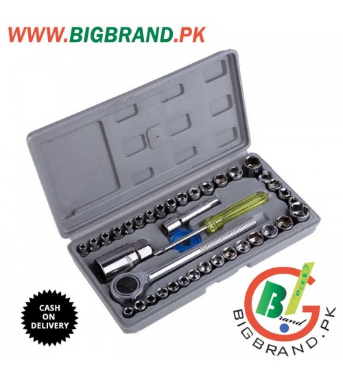 Aiwa 40 Pcs Combination Socket Wrench Tool Kit